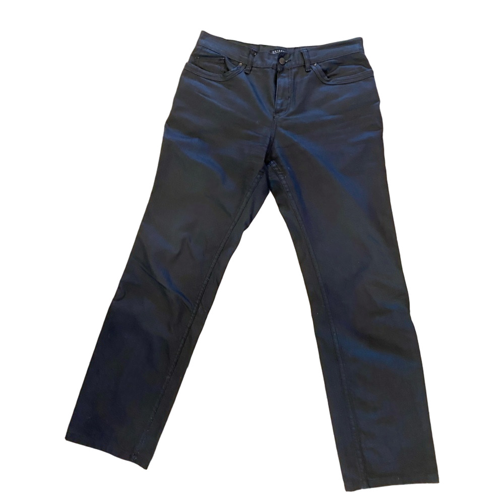 NWOT BRIEFING Création Galeries Layanette Black Coated Jeans EUR 46 US 30-32